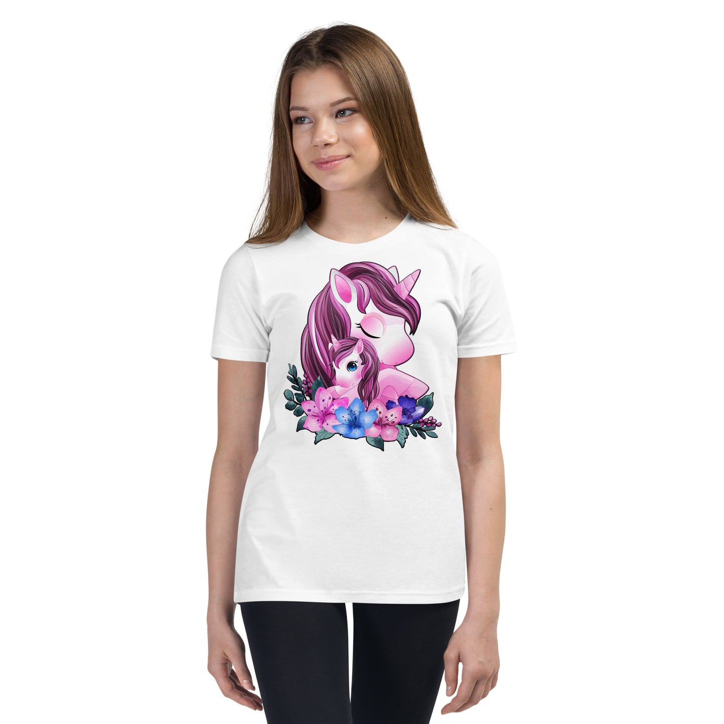 Cute Unicorn Mom and Baby T-shirt, No. 0088