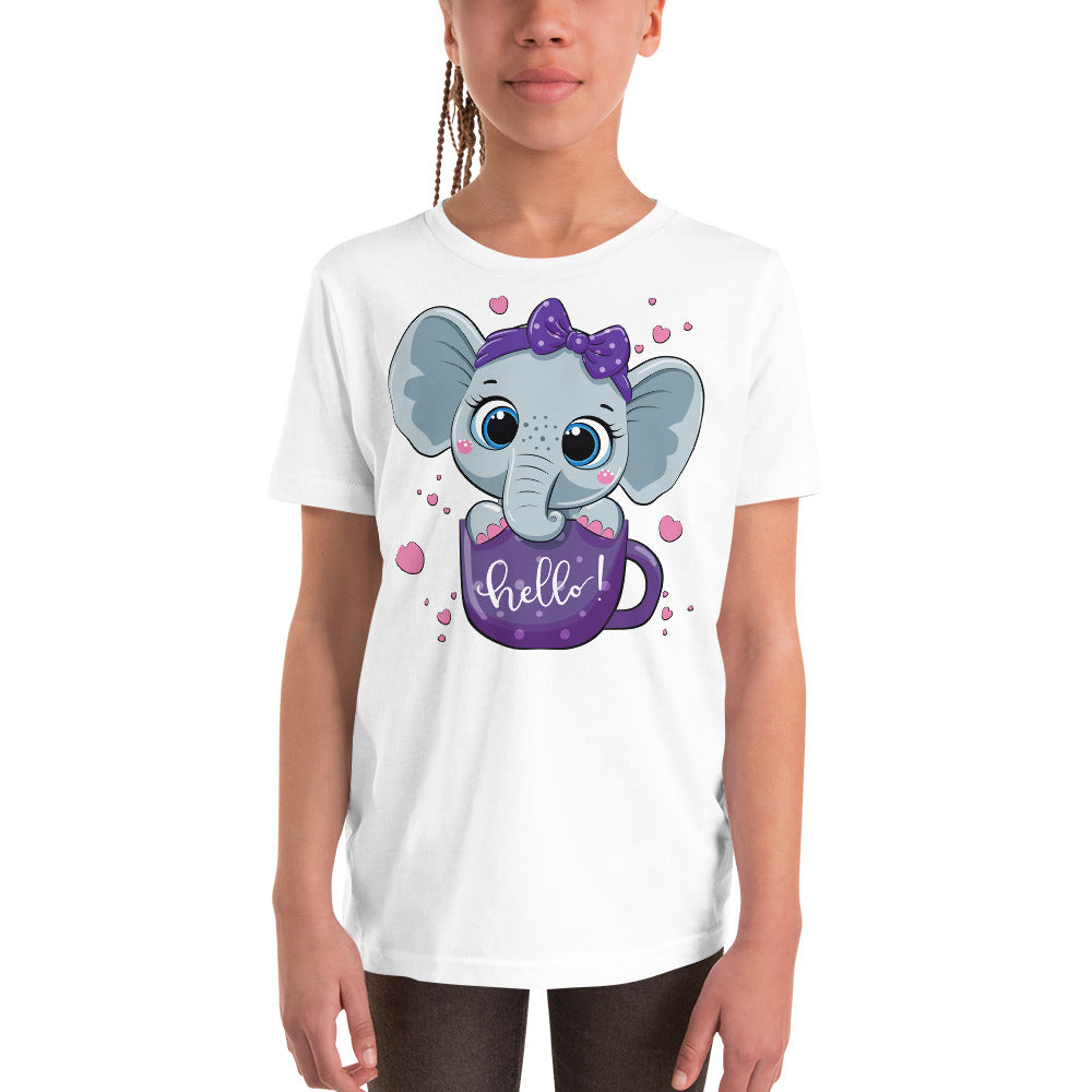 Baby Elephant inside Cup T-shirt, No. 0047