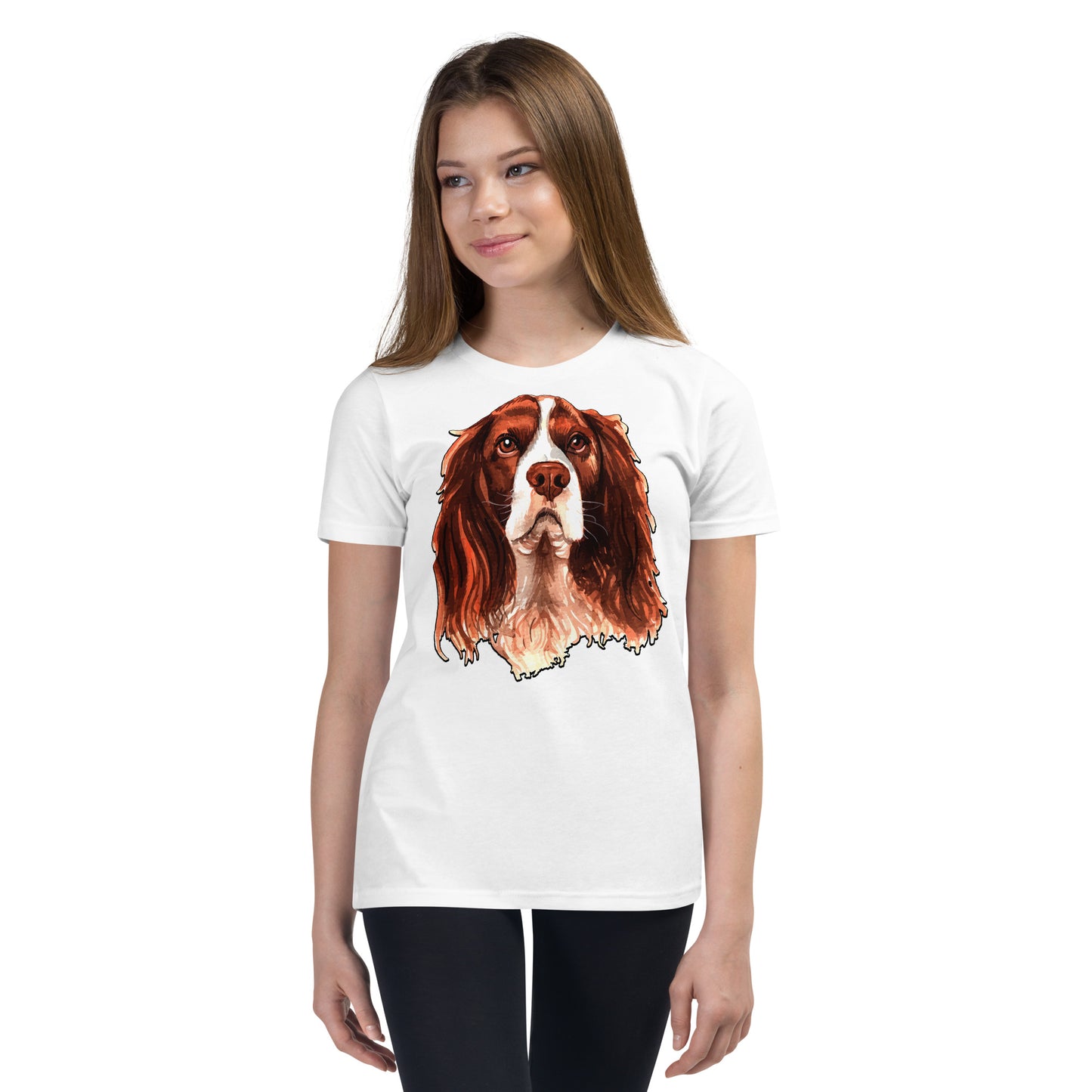 Cute Dog Illustration T-shirt, No. 0191
