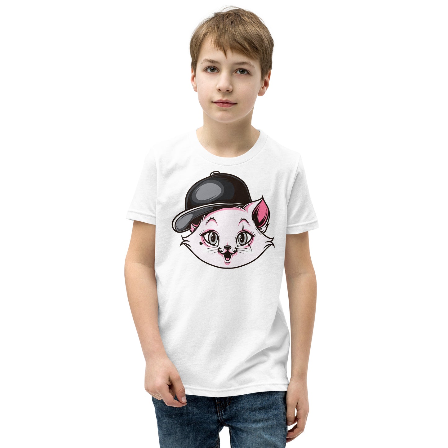 Cute Hip-hop Style Cat T-shirt, No. 0203