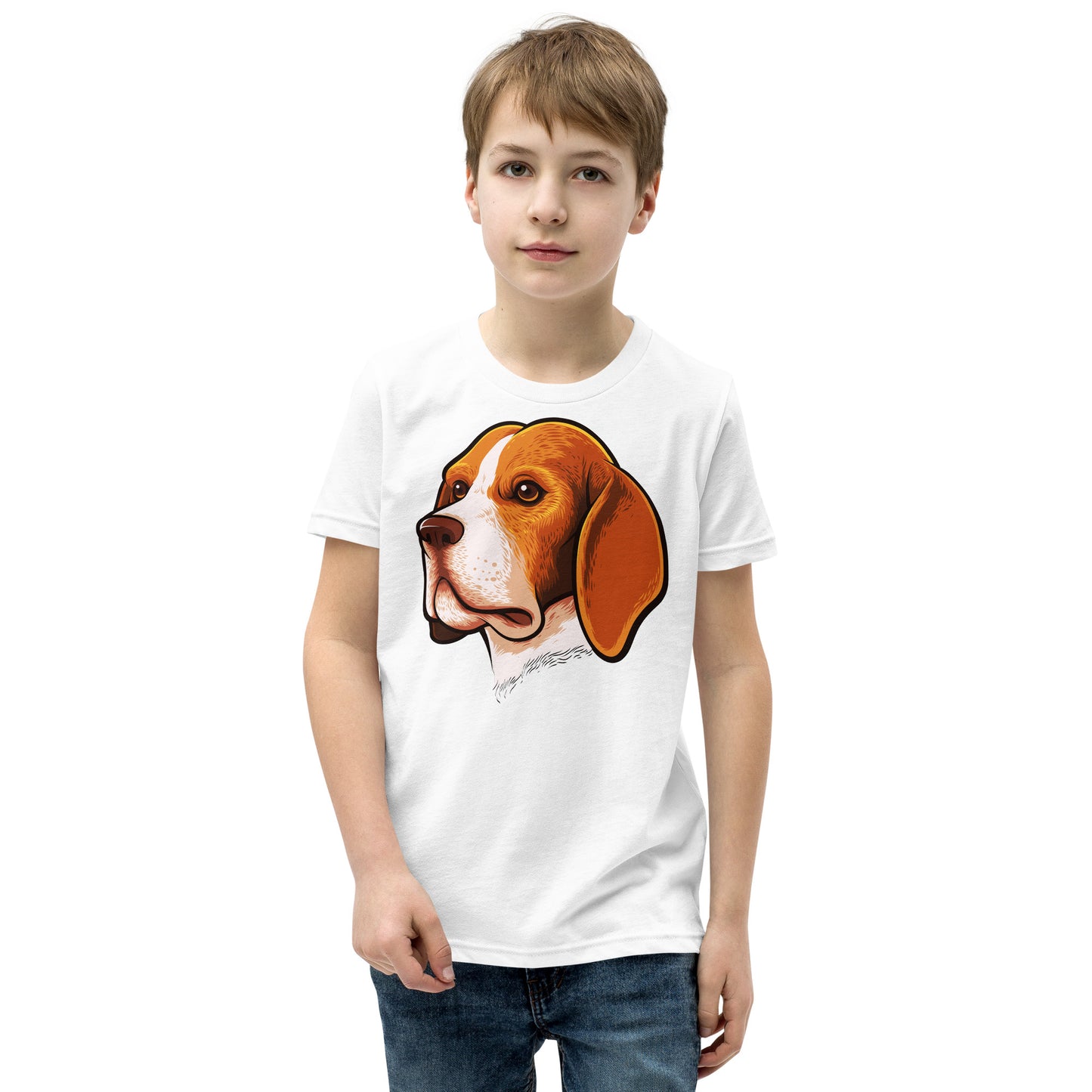 Beagle Dog Portrait T-shirt, No. 0105