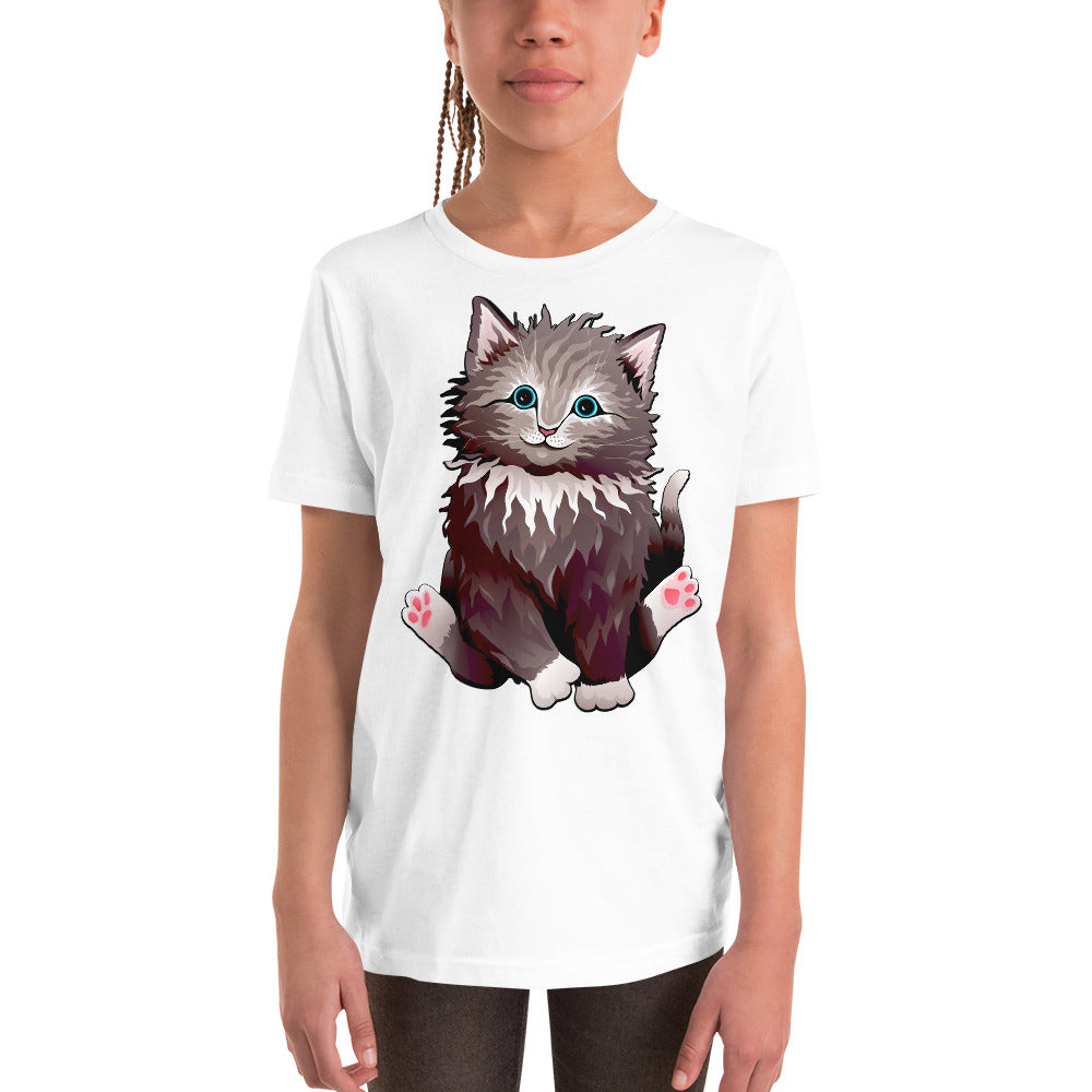 Cute Cat Smiling T-shirt, No. 0160