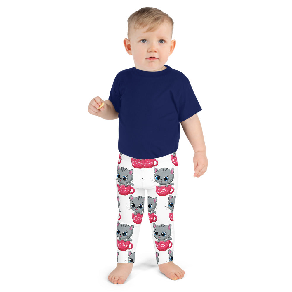 Cute Baby Cat Inside Cup, Leggings, No. 0268