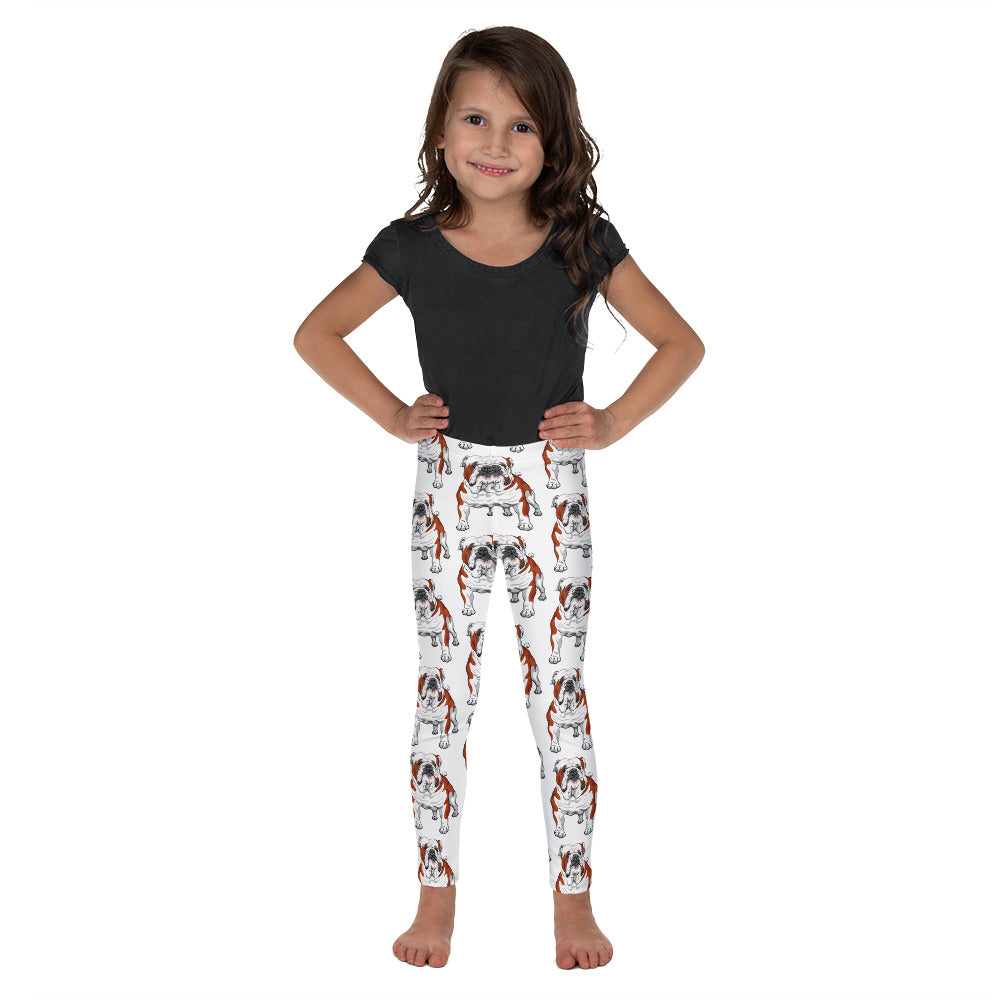 Cute English Bulldog Dog, Leggings, No. 0197