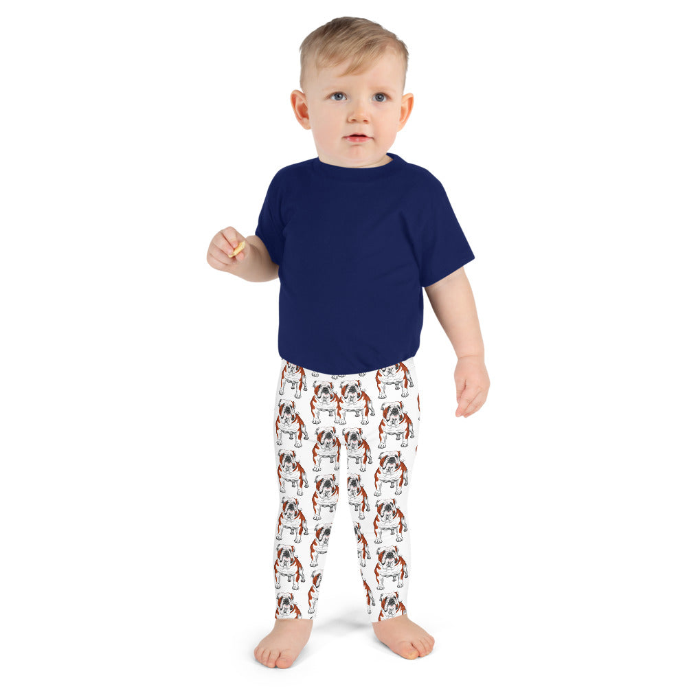 Cute English Bulldog Dog, Leggings, No. 0197