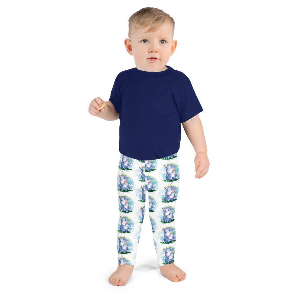 Cute Hippo Mom and Baby, Leggings, No. 0073