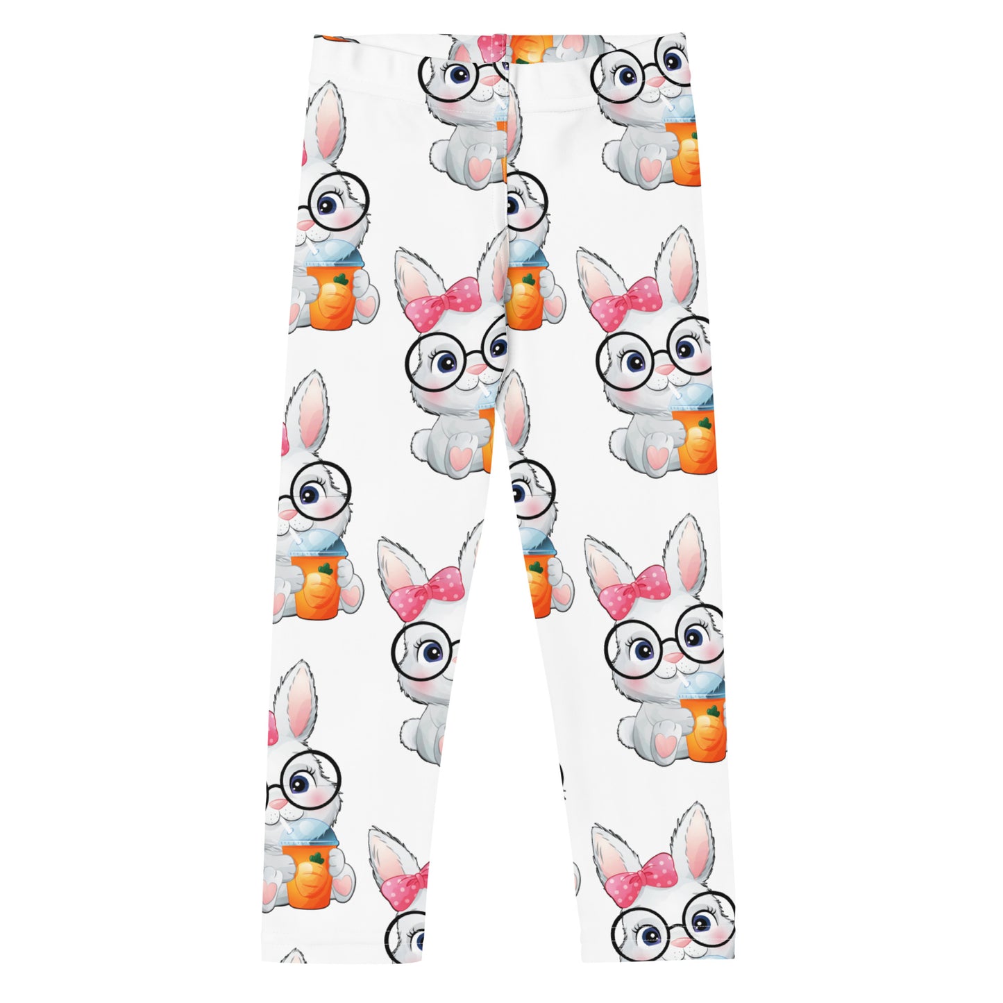 Bunny Drinking Carrot Juice Leggings, No. 0029