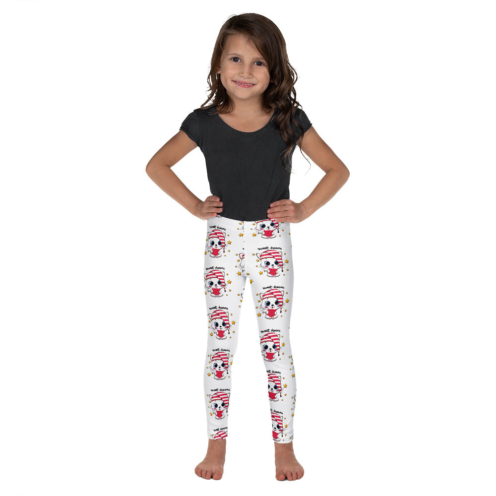 Cute Kitty Cat Wants Sleep Leggings, No. 0325