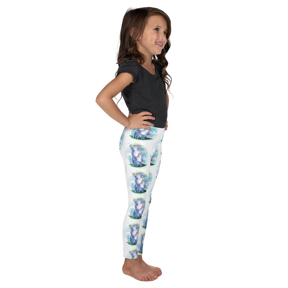 Cute Hippo Mom and Baby, Leggings, No. 0073