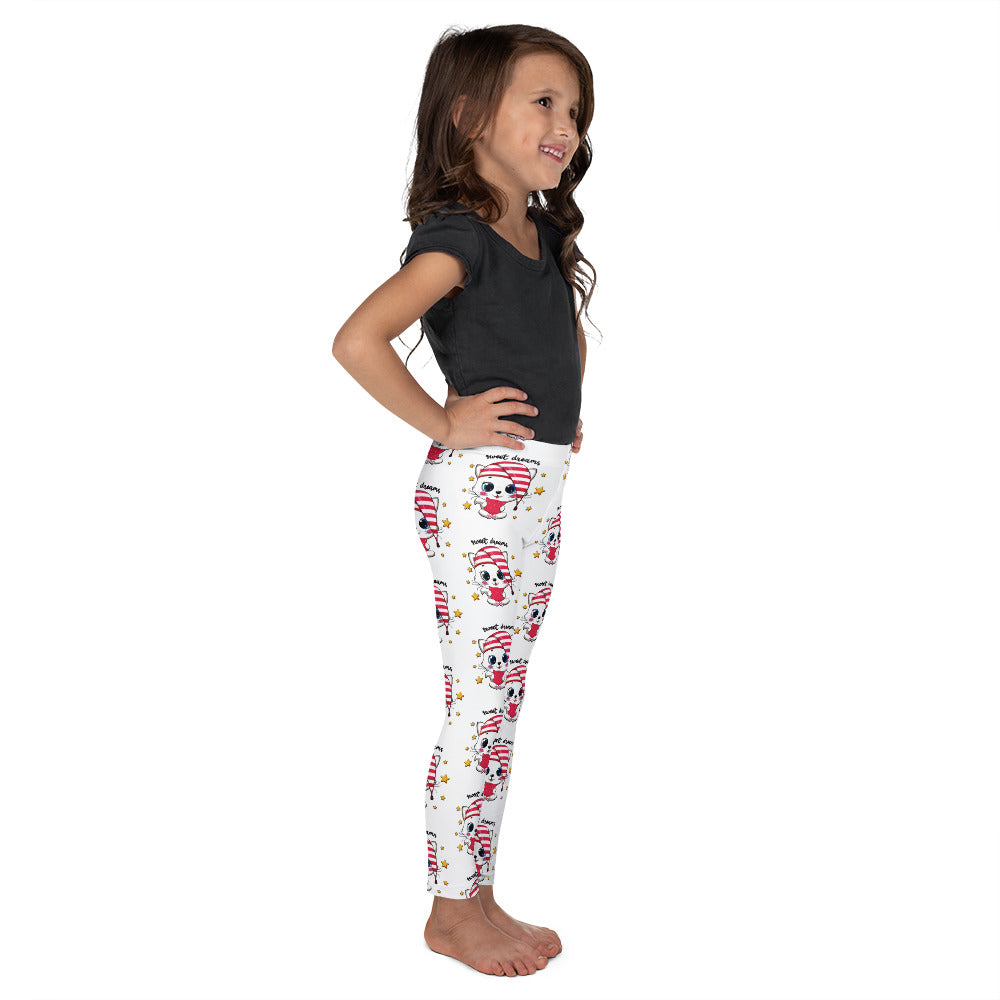 Cute Kitty Cat Wants Sleep Leggings, No. 0325