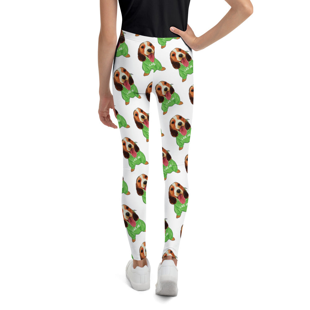 Cute Beagle Puppy Dog, Leggings, No. 0280