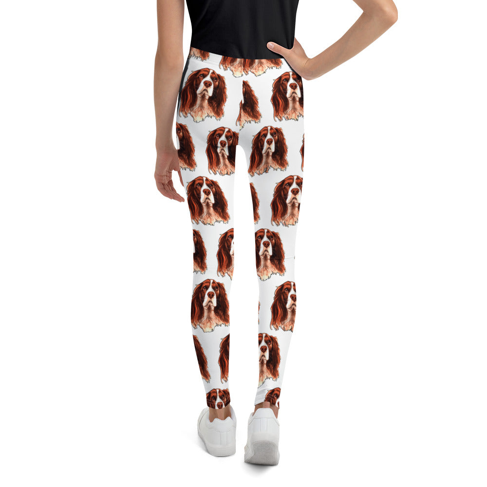 Cute Dog Illustration, Leggings, No. 0191