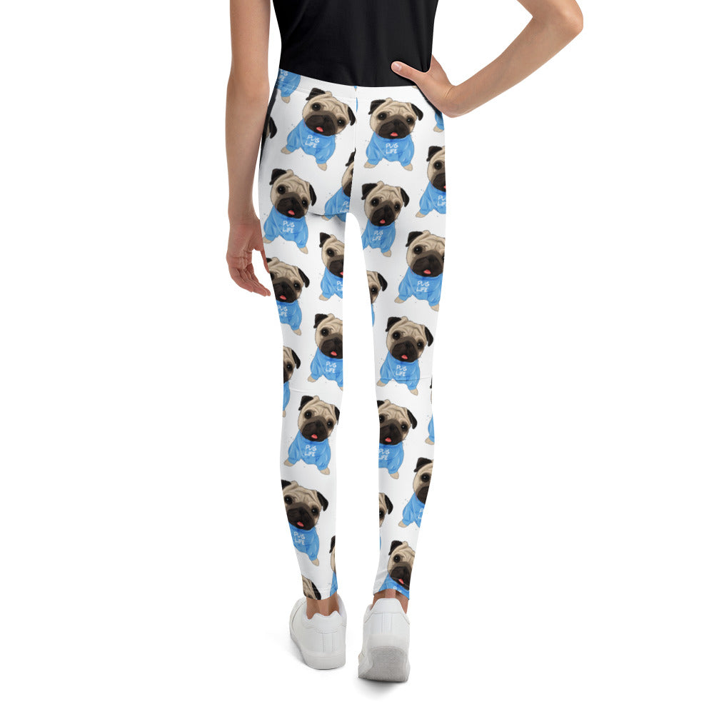 Cute Pug Dog Leggings, No. 0370