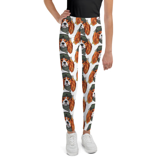 Cute Cavalier King Charles Spaniel Dog, Leggings, No. 180