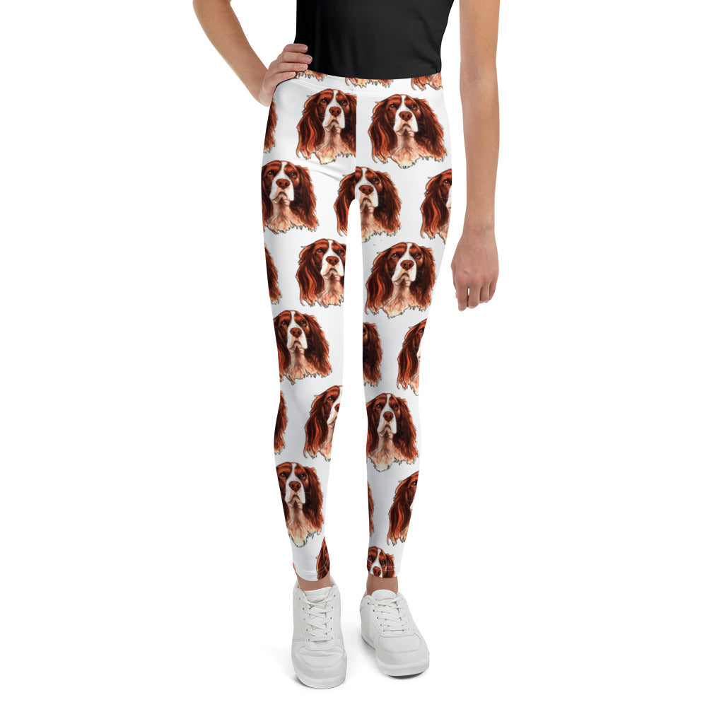 Cute Dog Illustration, Leggings, No. 0191