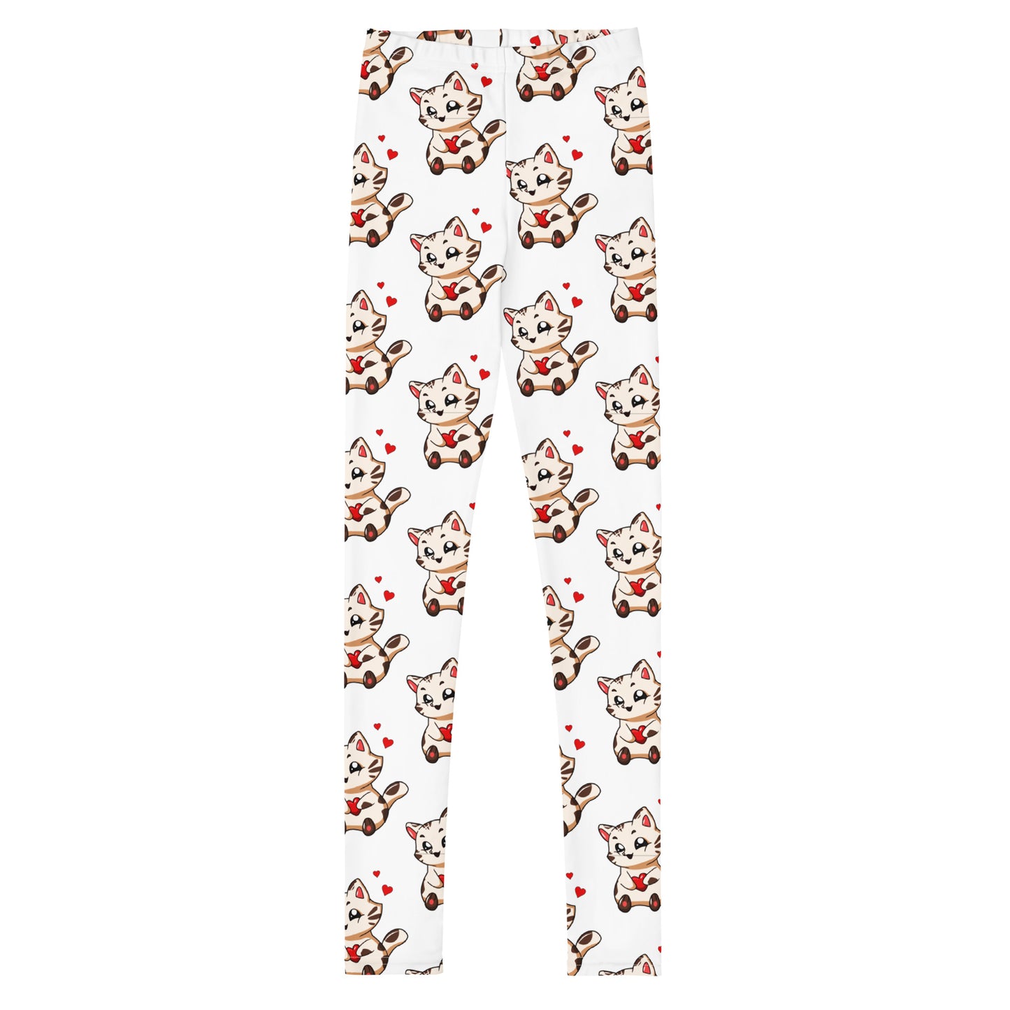 Cute Kitty Cat in Love Leggings, No. 0210