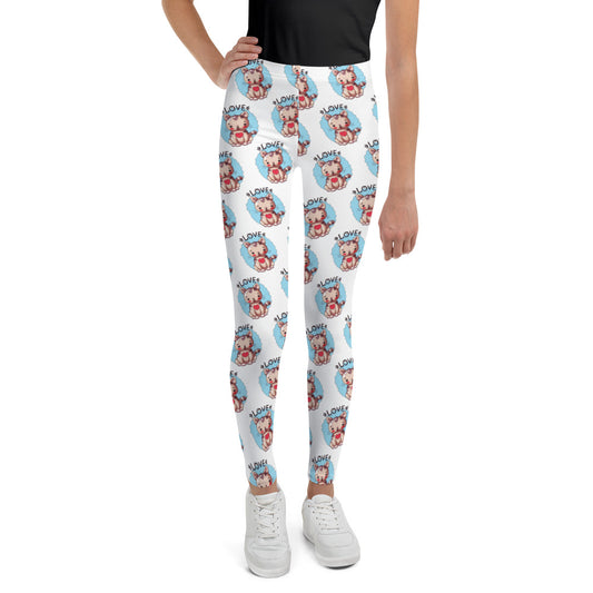 Cute Kitty Cat in Love Leggings, No. 0315