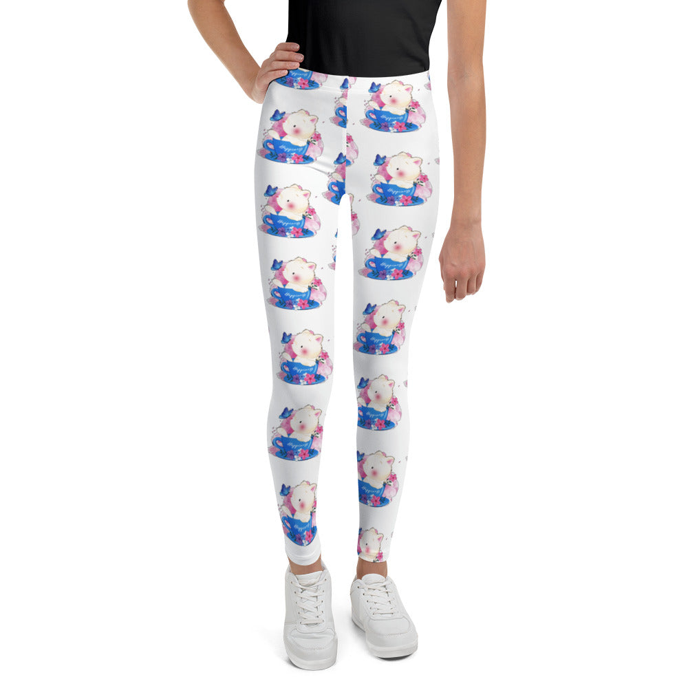 Cute Kitty Cat Playing with Butterfly Leggings, No. 0321