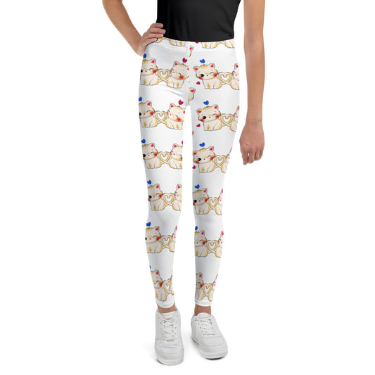 Cute Kitten Cats in Love Leggings, No. 0206