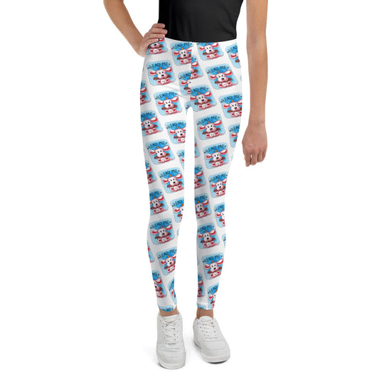 Cute Dog Puppy with Newspaper Leggings, No. 0298