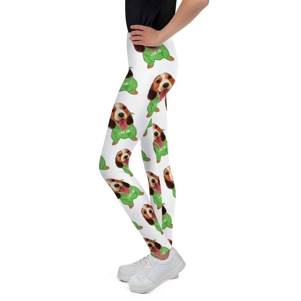 Cute Beagle Puppy Dog, Leggings, No. 0280