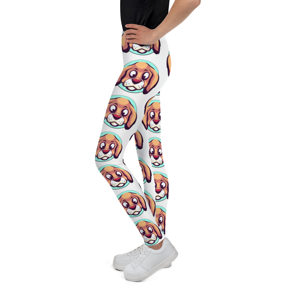 Cute Dog Head, Leggings, No. 0189