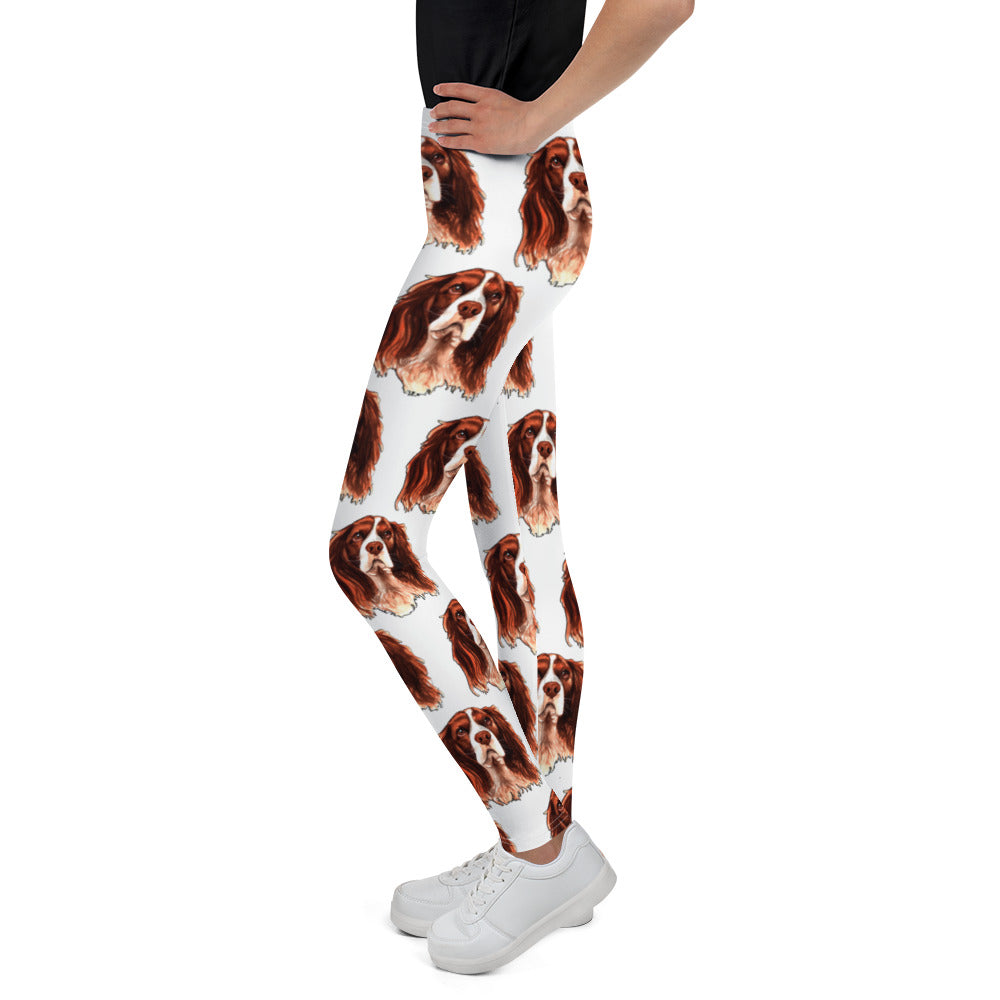 Cute Dog Illustration, Leggings, No. 0191