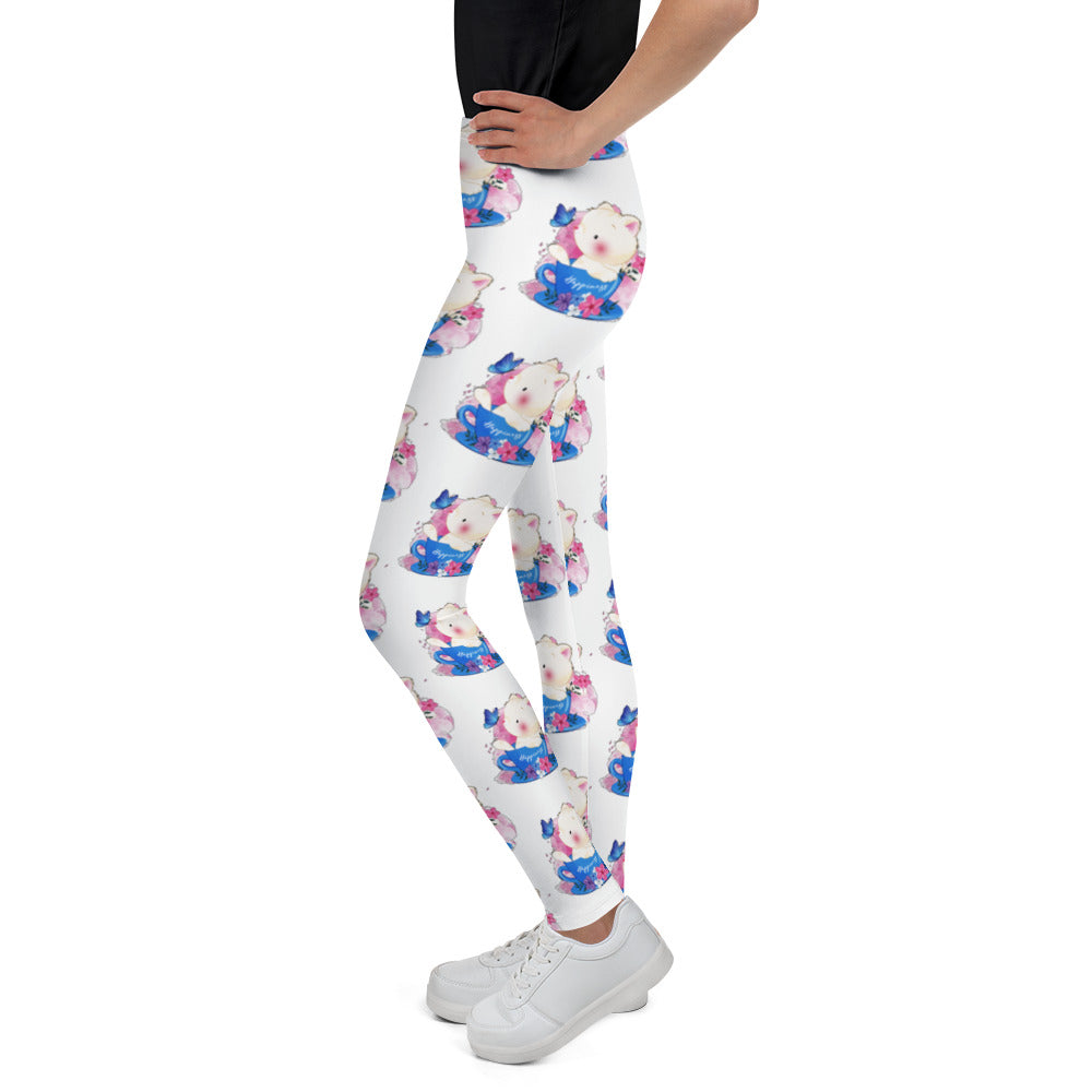 Cute Kitty Cat Playing with Butterfly Leggings, No. 0321