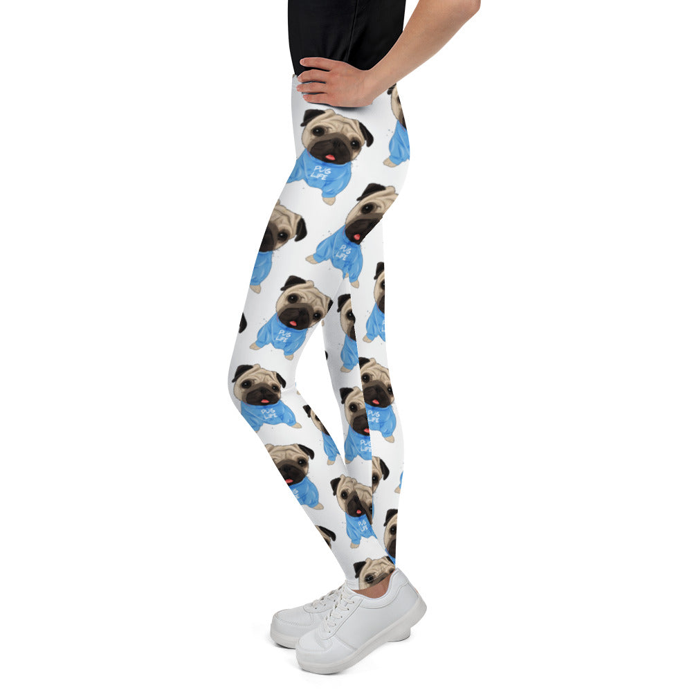 Cute Pug Dog Leggings, No. 0370