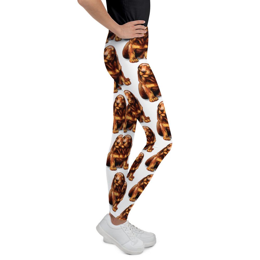 Cute Dachshund Puppy Dog, Leggings, No. 0591