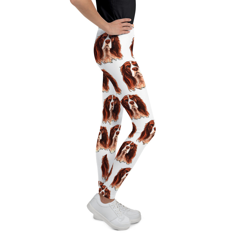 Cute Dog Illustration, Leggings, No. 0191