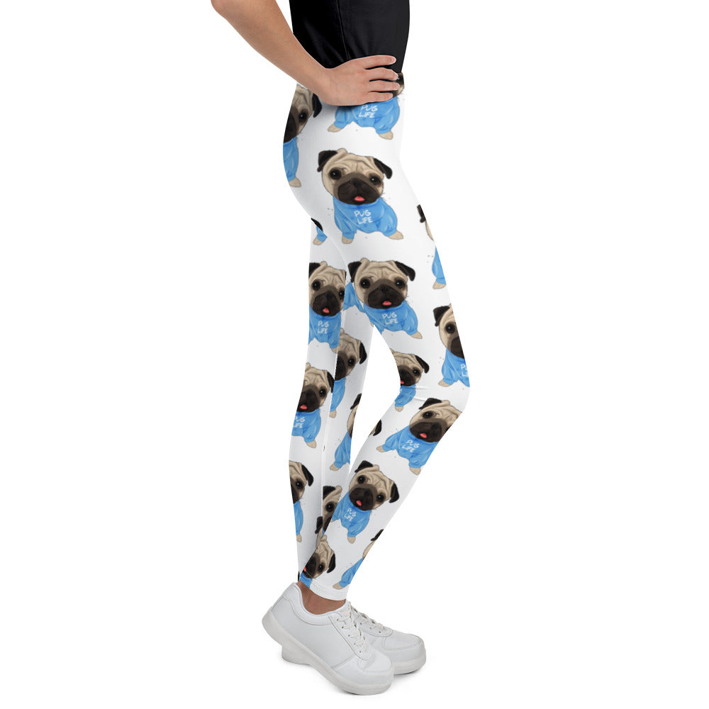 Cute Pug Dog Leggings, No. 0370