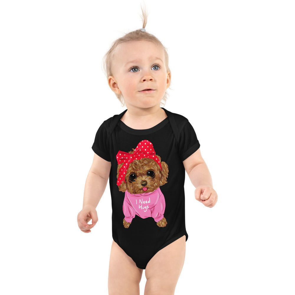 Cute Dog Puppy Needs a Hug, Bodysuits, No. 0296