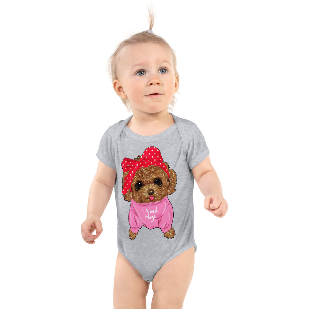 Cute Dog Puppy Needs a Hug, Bodysuits, No. 0296