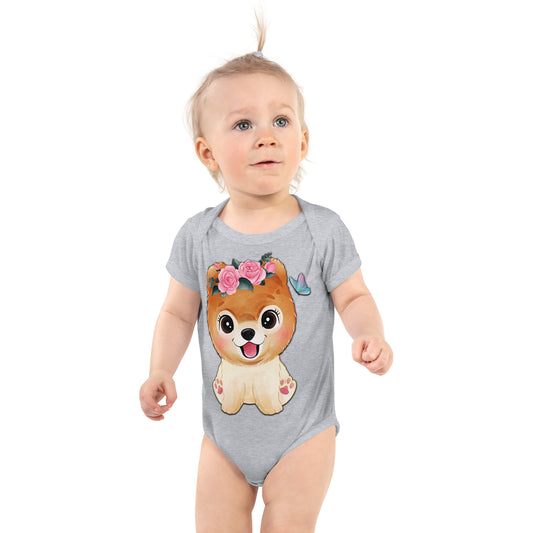 Cute Little Dog Bodysuit, No. 0356