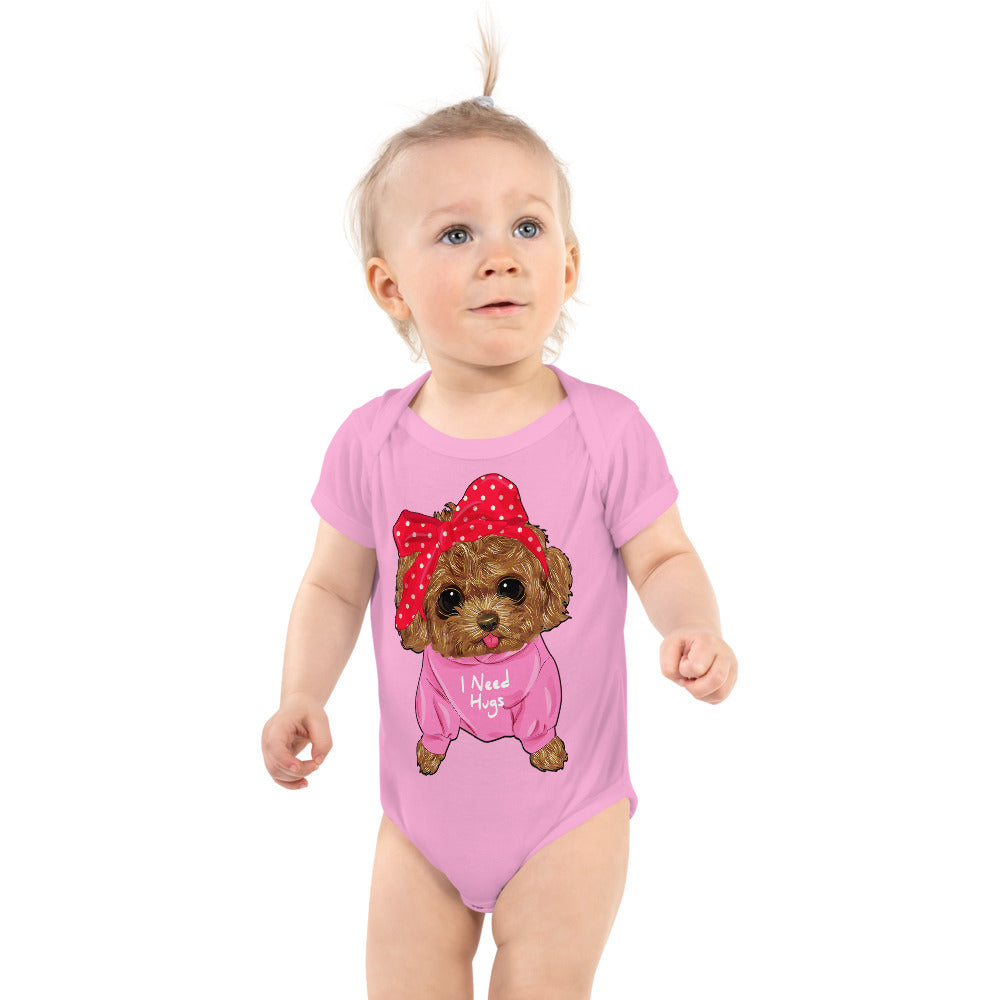 Cute Dog Puppy Needs a Hug, Bodysuits, No. 0296