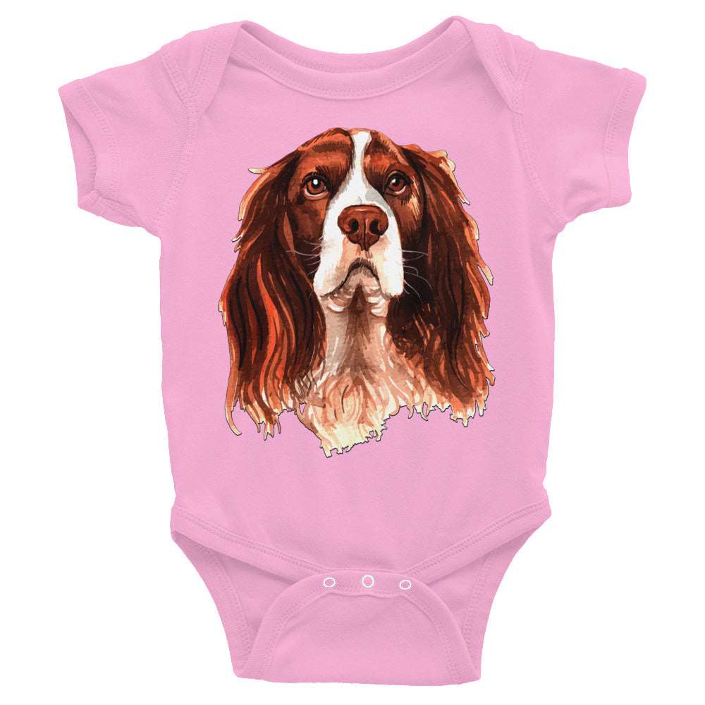 Cute Dog Illustration Bodysuit, No. 0191