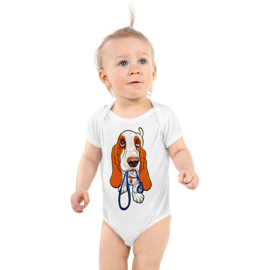 Basset Hound Dog, Bodysuits, No. 0570