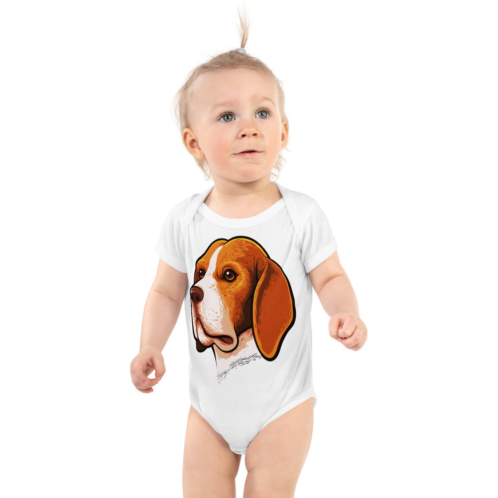 Beagle Dog Portrait, Bodysuits, No. 0105