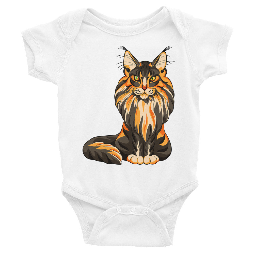 Cool Maine Coon Cat, Bodysuits, No. 0582