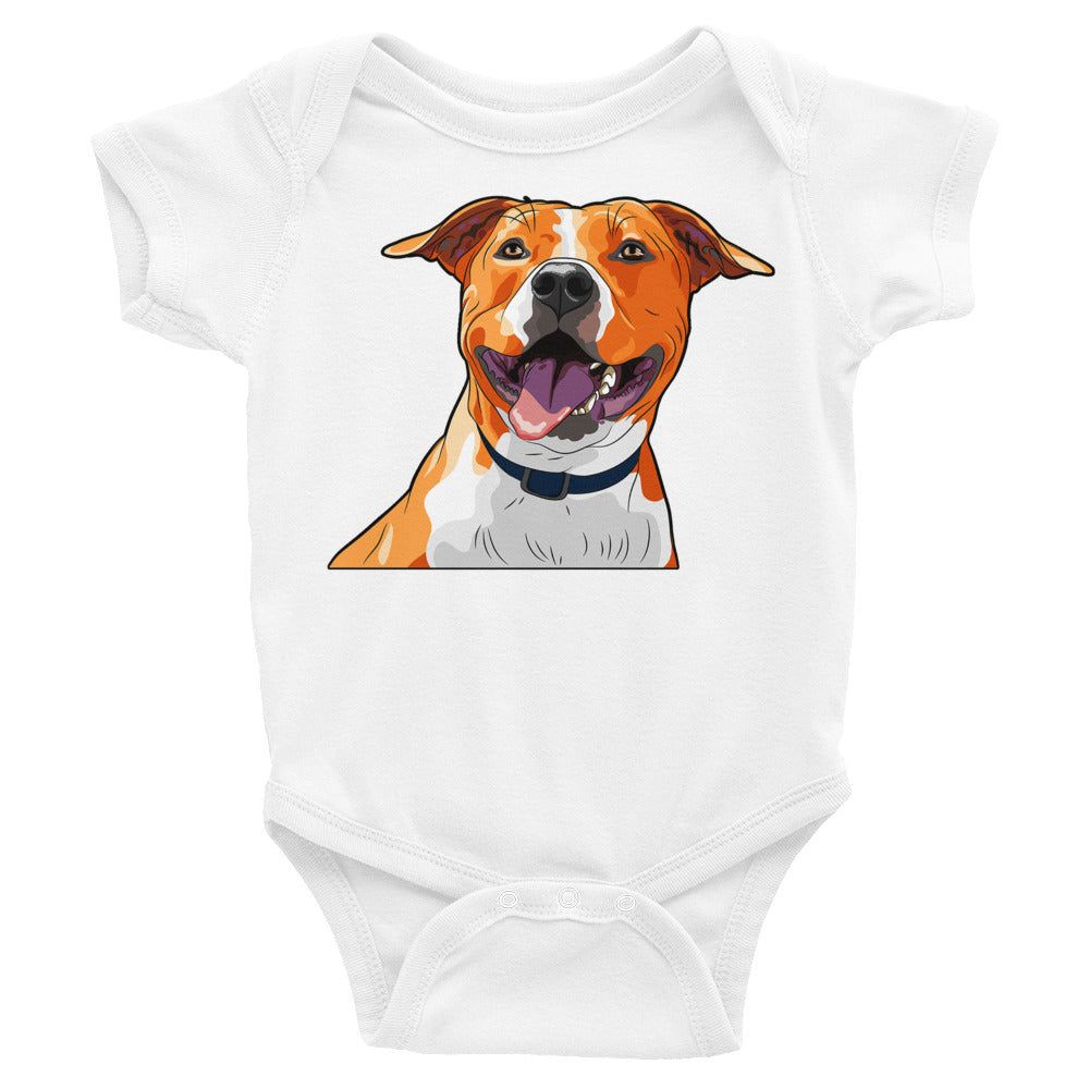 Cute American Staffordshire Terrier Dog, Bodysuits, No. 0586