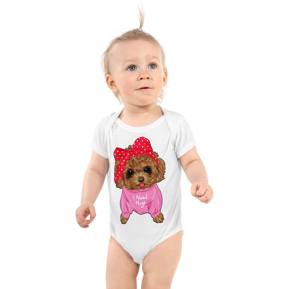 Cute Dog Puppy Needs a Hug, Bodysuits, No. 0296