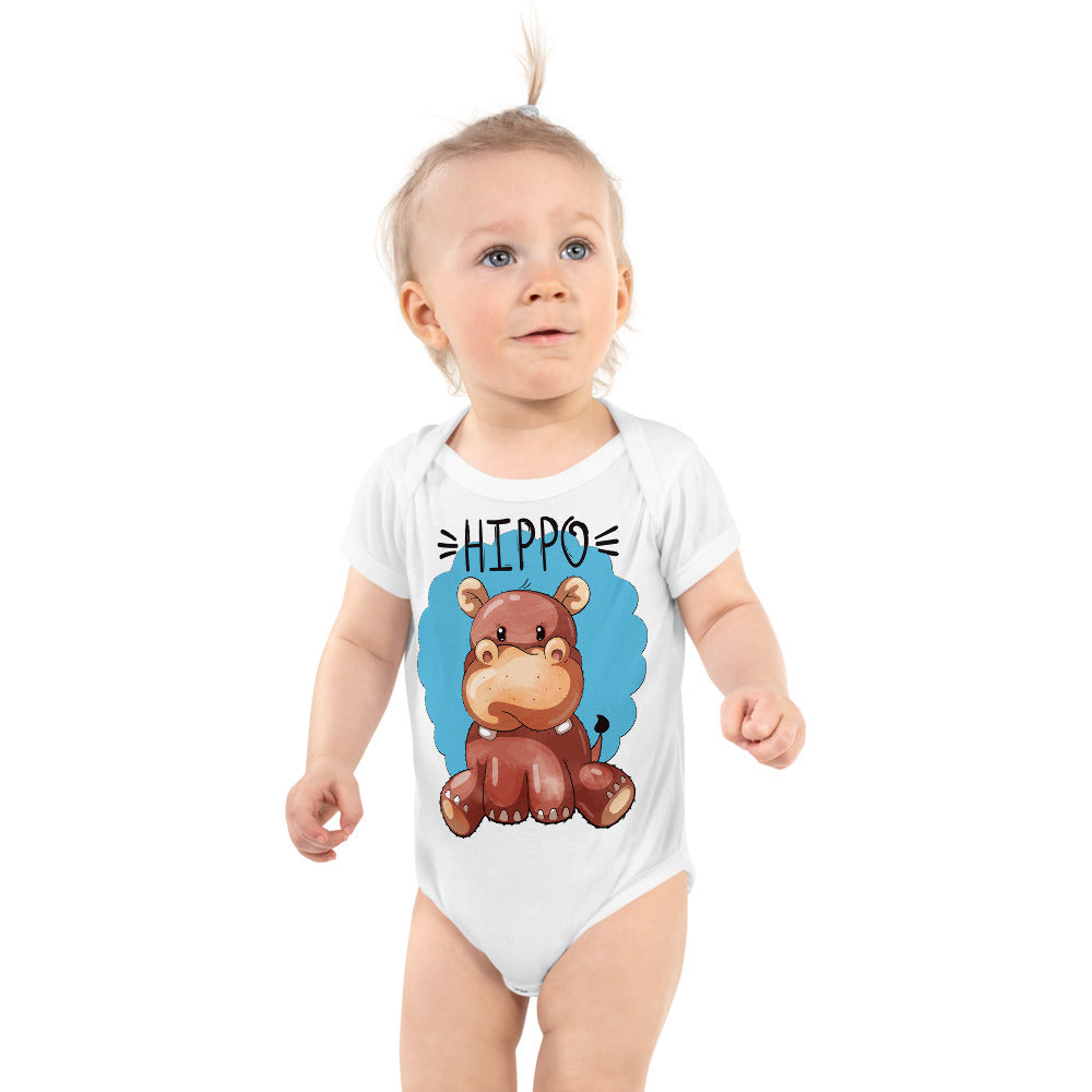 Cute Hippo, Bodysuits, No. 0304