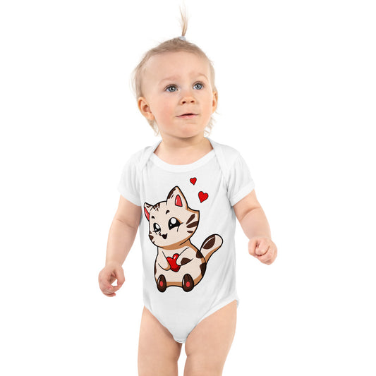 Cute Kitty Cat in Love, Bodysuits, No. 0210