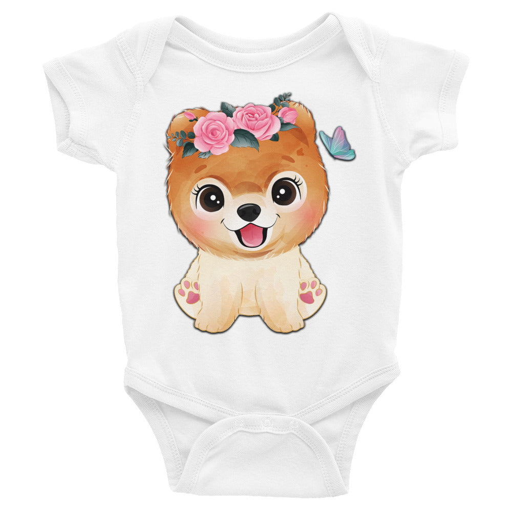 Cute Little Dog Bodysuit, No. 0356