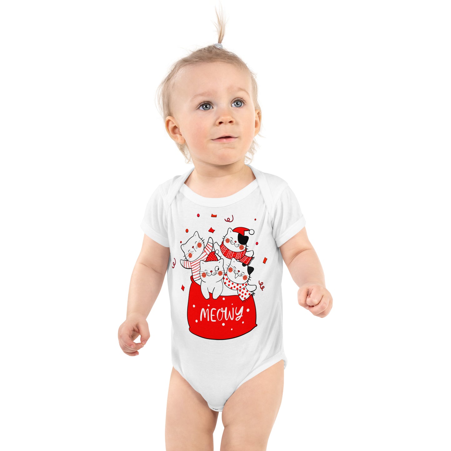 Christmas Cats Bodysuit, No. 0002