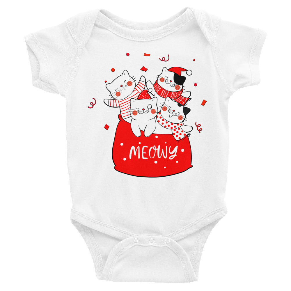 Christmas Cats Bodysuit, No. 0002