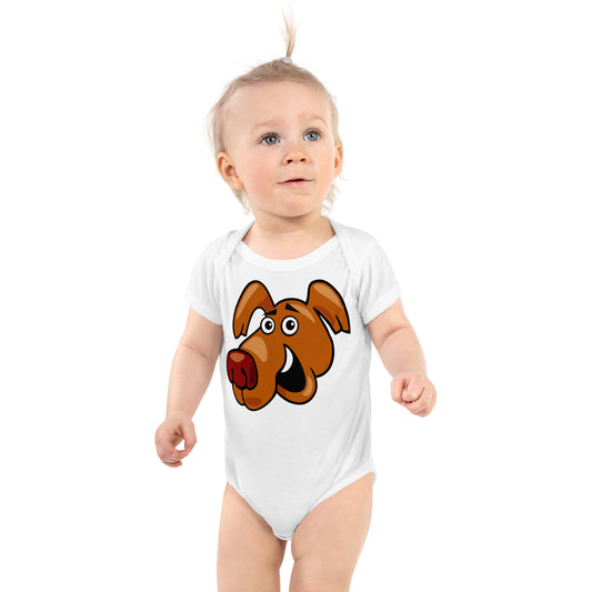 Comic Dog Face Bodysuit, No. 0114