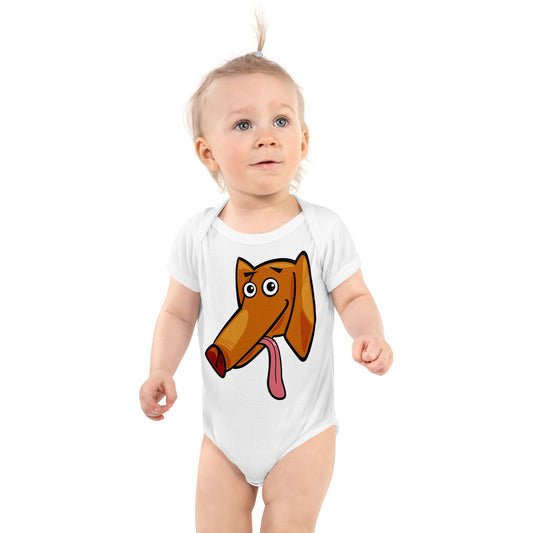 Comic Dog Face Bodysuit, No. 0115