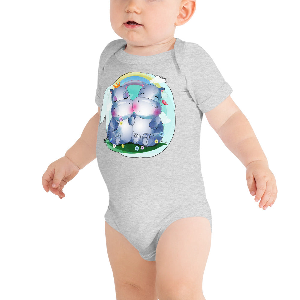 Cute Little Hippos, Bodysuits, No. 0097